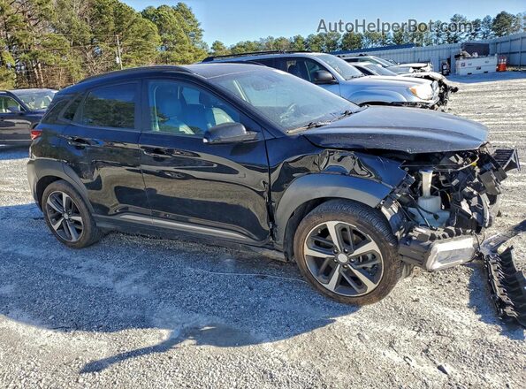 KM8K53A58JU064332 2018 HYUNDAI KONA Черный Передняя правая четверть