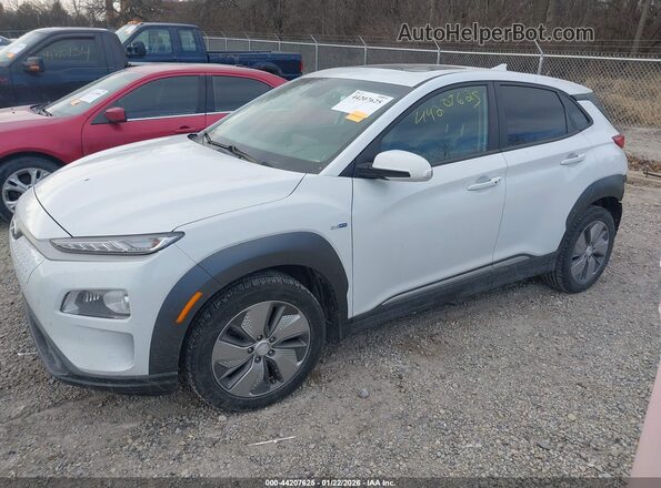 KM8K53AG8KU023802 2019 HYUNDAI KONA EV Белый Передняя левая четверть