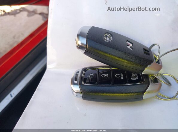 KM8KH3AC2NU001349 2022 HYUNDAI KONA N Red Dashboard view