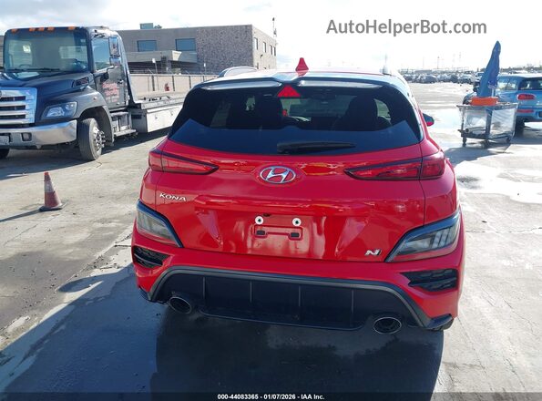 KM8KH3AC2NU001349 2022 HYUNDAI KONA N Red 