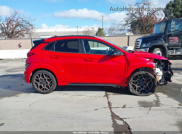 KM8KH3AC2NU001349 2022 HYUNDAI KONA N Red Rear interior view
