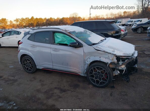 KM8KH3AC7PU006193 2023 HYUNDAI KONA N Серебряный Вид задней части салона