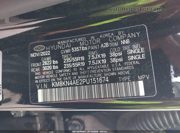 KM8KN4AE2PU151674 2023 HYUNDAI IONIQ 5 Черный Вид подкапотного пространства