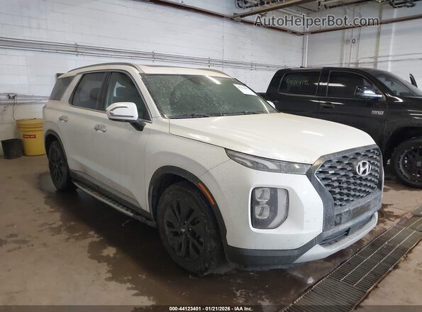 KM8R2DHE1LU150474 2020 HYUNDAI PALISADE Белый Передняя правая четверть