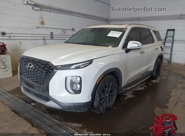 KM8R2DHE1LU150474 2020 HYUNDAI PALISADE Белый Передняя левая четверть