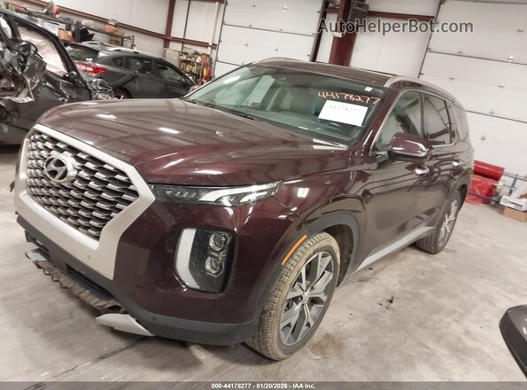 KM8R44HE4NU399025 2022 HYUNDAI PALISADE Фиолетовый Передняя левая четверть