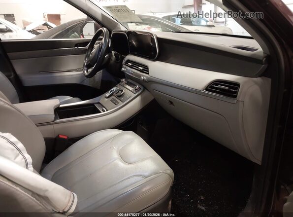 KM8R44HE4NU399025 2022 HYUNDAI PALISADE Фиолетовый Вид салона спереди