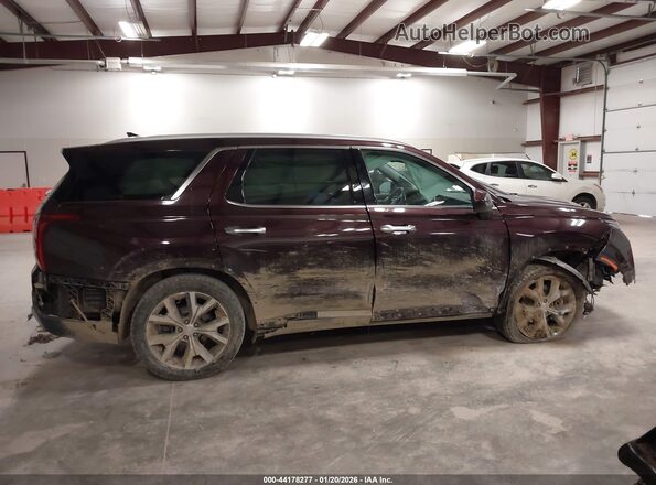 KM8R44HE4NU399025 2022 HYUNDAI PALISADE Фиолетовый Вид задней части салона