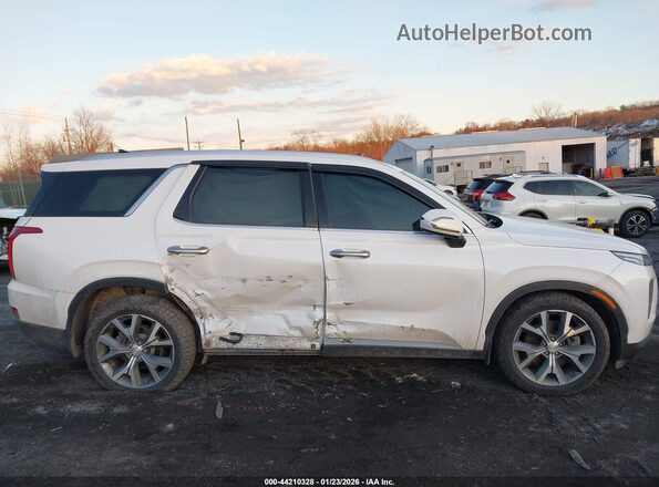KM8R4DHE2NU465023 2022 HYUNDAI PALISADE Белый Вид задней части салона