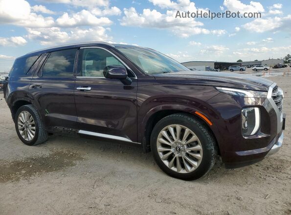KM8R54HE5LU166877 2020 HYUNDAI PALISADE Темно-бордовый Передняя правая четверть