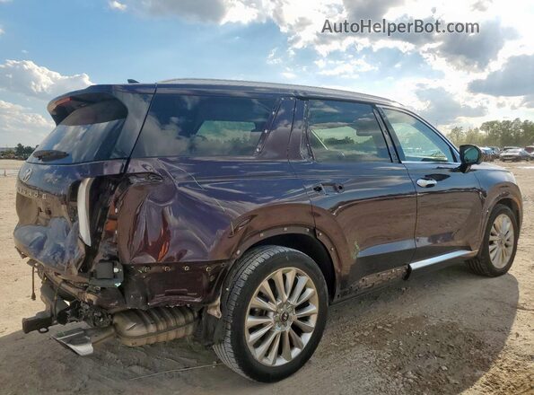 KM8R54HE5LU166877 2020 HYUNDAI PALISADE Темно-бордовый Задняя правая четверть