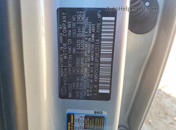 KM8R5DGEXPU613114 2023 HYUNDAI PALISADE Silver Vista interior de 360 grados