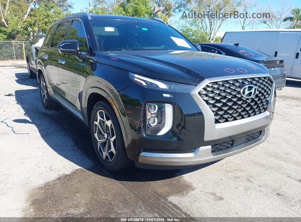 KM8R74HE0NU404681 2022 HYUNDAI PALISADE Черный Передняя правая четверть
