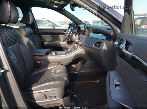 KM8R7DHE2NU423975 2022 HYUNDAI PALISADE Серый Вид салона спереди