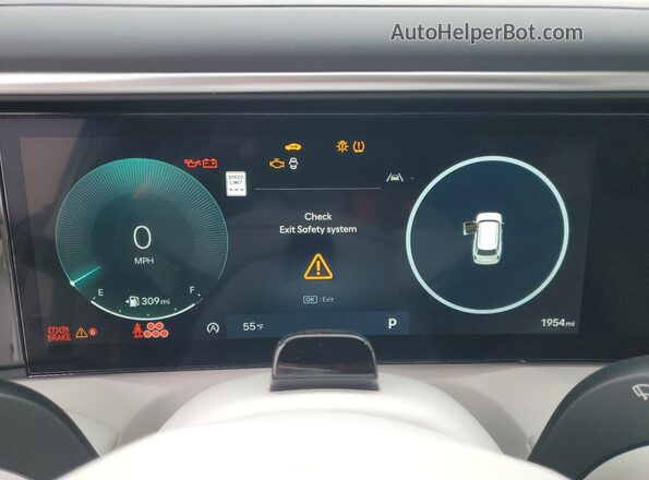 KM8RMES22TU039219 2026 HYUNDAI PALISADE White Вид щитка приладів