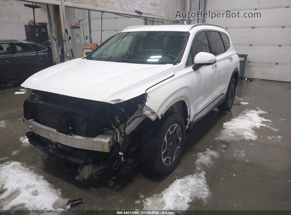 KM8S2DA13NU057242 2022 HYUNDAI SANTA FE HYBRID BLUE White Przód lewy