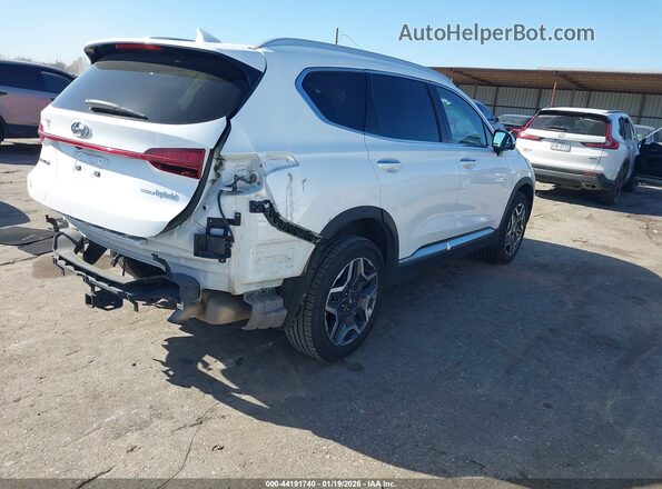 KM8S5DA15NU020135 2022 HYUNDAI SANTA FE HYBRID White Tył prawy
