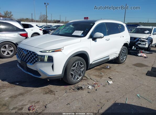 KM8S5DA15NU020135 2022 HYUNDAI SANTA FE HYBRID White Przód lewy