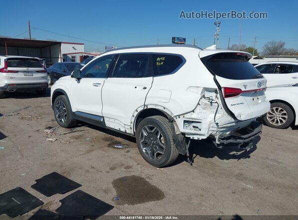 KM8S5DA15NU020135 2022 HYUNDAI SANTA FE HYBRID White Tył lewy