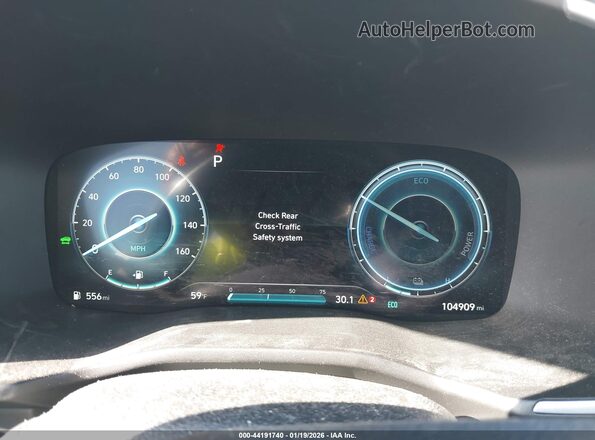 KM8S5DA15NU020135 2022 HYUNDAI SANTA FE HYBRID White Widok tylnych siedzeń