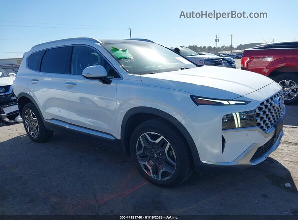 KM8S5DA15NU020135 2022 HYUNDAI SANTA FE HYBRID White Widok wnętrza z tyłu