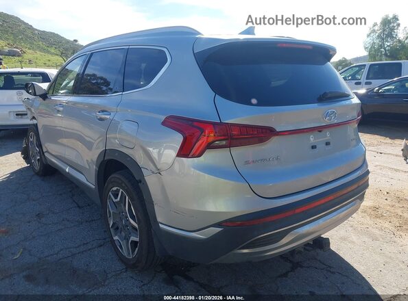 KM8S5DA17NU046350 2022 HYUNDAI SANTA FE HYBRID Серебряный Задняя левая четверть