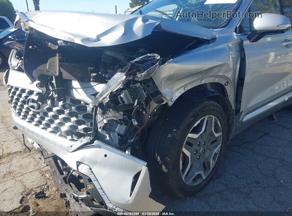 KM8S5DA17NU046350 2022 HYUNDAI SANTA FE HYBRID Серебряный Вид спереди