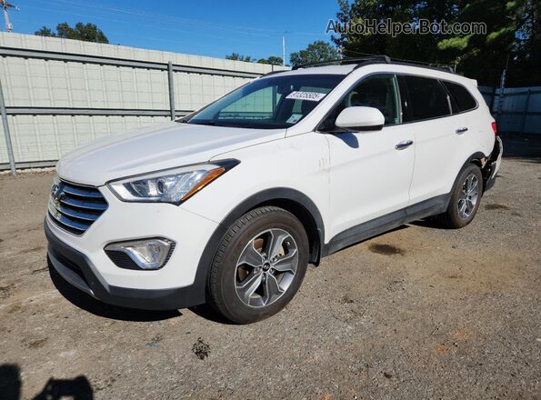 KM8SM4HF0GU147494 2016 HYUNDAI SANTA Белый Передняя левая четверть