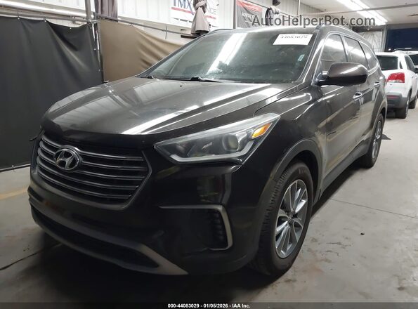 KM8SM4HF7HU200886 2017 HYUNDAI SANTA FE Черный Передняя левая четверть