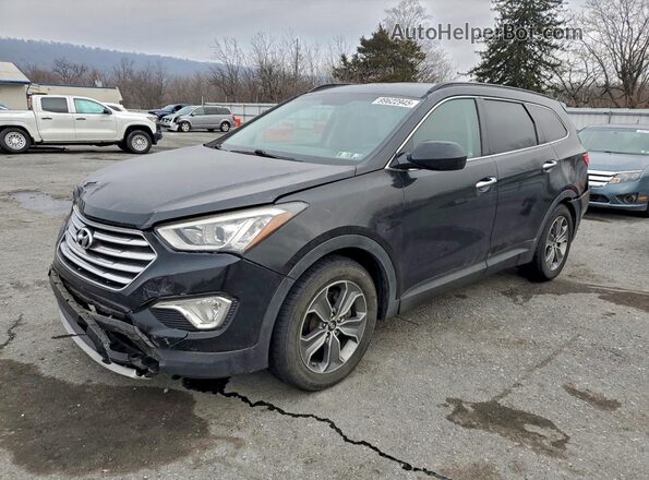KM8SMDHF9GU135344 2016 HYUNDAI SANTA Черный Передняя левая четверть
