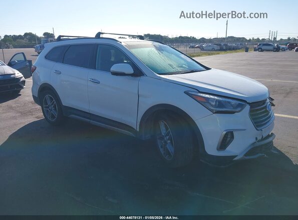 KM8SR4HFXKU309075 2019 HYUNDAI SANTA FE XL Белый Передняя правая четверть