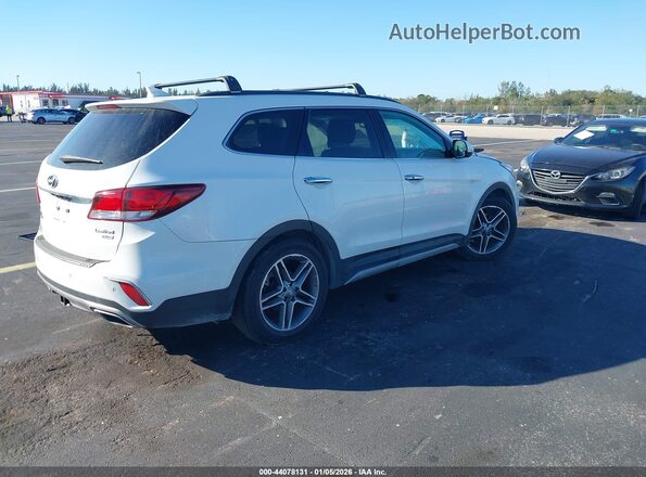 KM8SR4HFXKU309075 2019 HYUNDAI SANTA FE XL Белый Задняя правая четверть