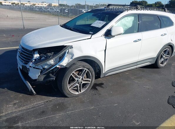 KM8SR4HFXKU309075 2019 HYUNDAI SANTA FE XL Белый Передняя левая четверть