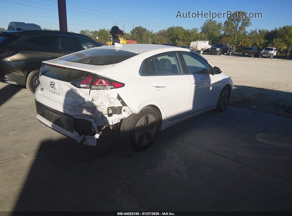 KMHC05LC0NU278294 2022 HYUNDAI IONIQ HYBRID Белый Задняя правая четверть