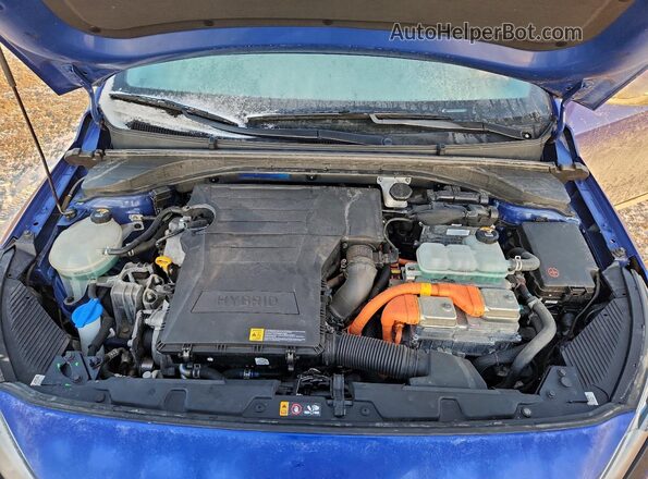 KMHC05LC3KU132533 2019 HYUNDAI IONIQ Синий Вид задней части салона