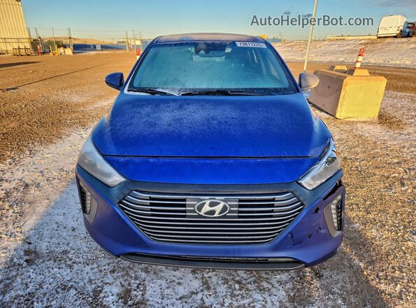 KMHC05LC3KU132533 2019 HYUNDAI IONIQ Синий Вид спереди