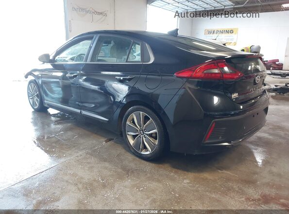 KMHC05LC6HU026635 2017 HYUNDAI IONIQ HYBRID Черный Задняя левая четверть
