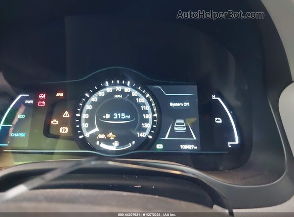 KMHC05LC6HU026635 2017 HYUNDAI IONIQ HYBRID Черный Вид задних сидений