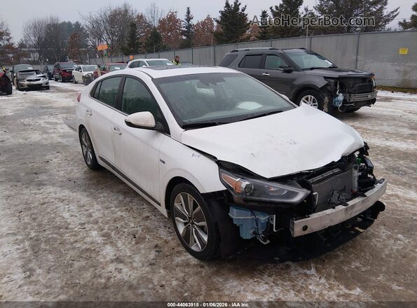KMHC05LC7JU088096 2018 HYUNDAI IONIQ HYBRID Белый Передняя правая четверть