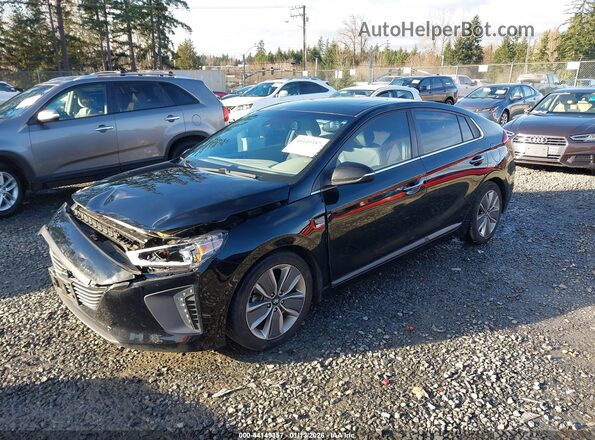 KMHC05LC8JU071808 2018 HYUNDAI IONIQ HYBRID Black Vista tres cuartos delantera izquierda