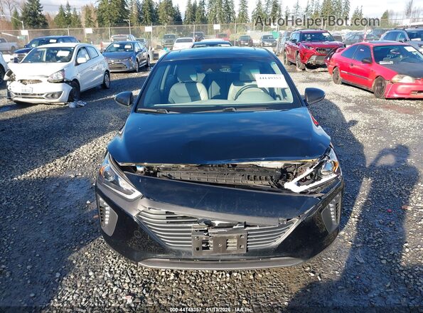 KMHC05LC8JU071808 2018 HYUNDAI IONIQ HYBRID Black Vista del cuadro de instrumentos