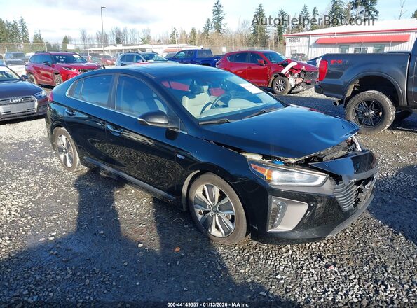 KMHC05LC8JU071808 2018 HYUNDAI IONIQ HYBRID Black Delantero derecho