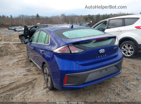 KMHC05LC8NU278155 2022 HYUNDAI IONIQ HYBRID Синий Задняя левая четверть
