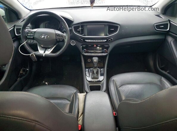 KMHC05LCXJU066349 2018 HYUNDAI IONIQ Белый Вид панели приборов