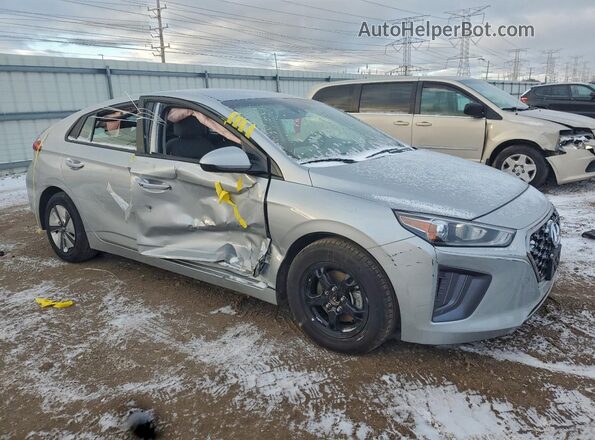 KMHC65LC1MU258164 2021 HYUNDAI IONIQ Серебряный Передняя правая четверть