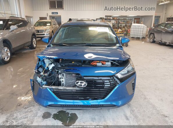 KMHC65LC4JU062361 2018 HYUNDAI IONIQ HYBRID Синий Вид щитка приборов