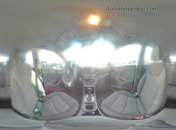 KMHC65LC5HU041237 2017 HYUNDAI IONIQ Silver VIN კოდის სტიკერის ხედი