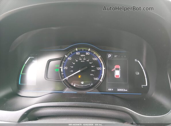 KMHC65LC6KU106930 2019 HYUNDAI IONIQ HYBRID Silver Հետևի նստատեղերի տեսք