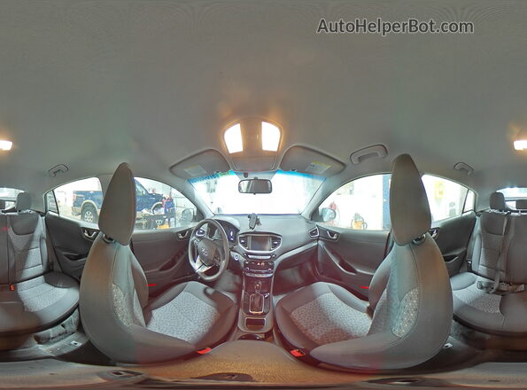 KMHC65LC7HU055852 2017 HYUNDAI IONIQ Белый Панорамный вид салона 360°
