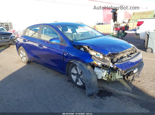 KMHC65LC7KU113837 2019 HYUNDAI IONIQ HYBRID Синий Передняя правая четверть